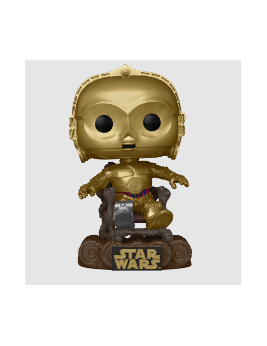 Funko Pop! Star Wars: Return of the Jedi 40th Anniversary - C3P0 in Chair  Bobble-Head 609 Vinyl Figure