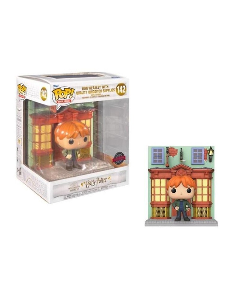 Funko Pop! Deluxe: Harry Potter - Ron with Quality Quidditch Supplies Store (Special Edition) 142 Vinyl Figures